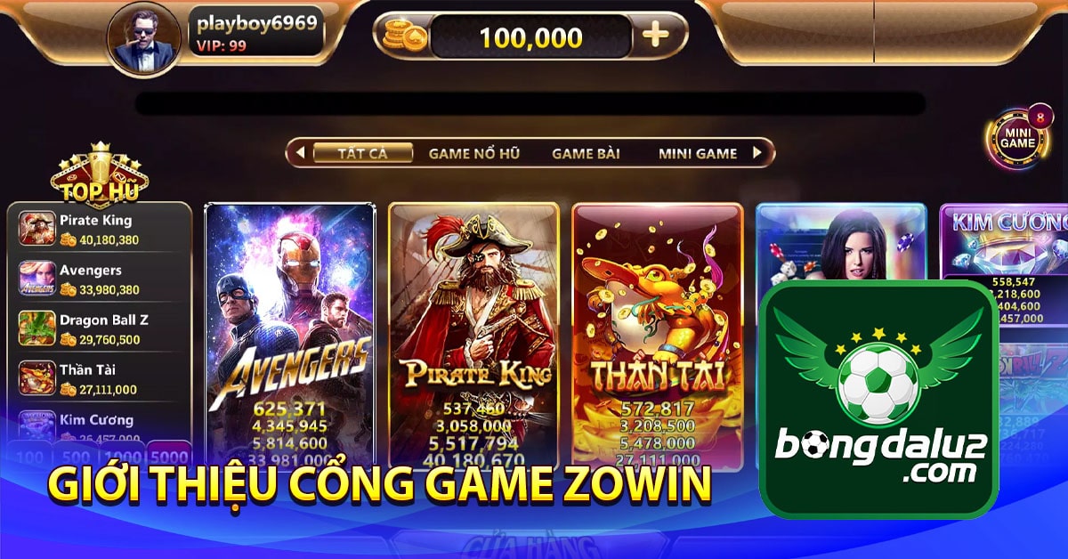 Giới thiệu cổng game Zowin